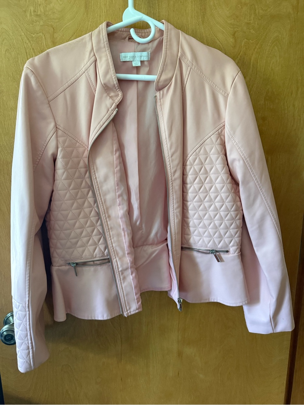 New York & Company Pale Pink Jacket